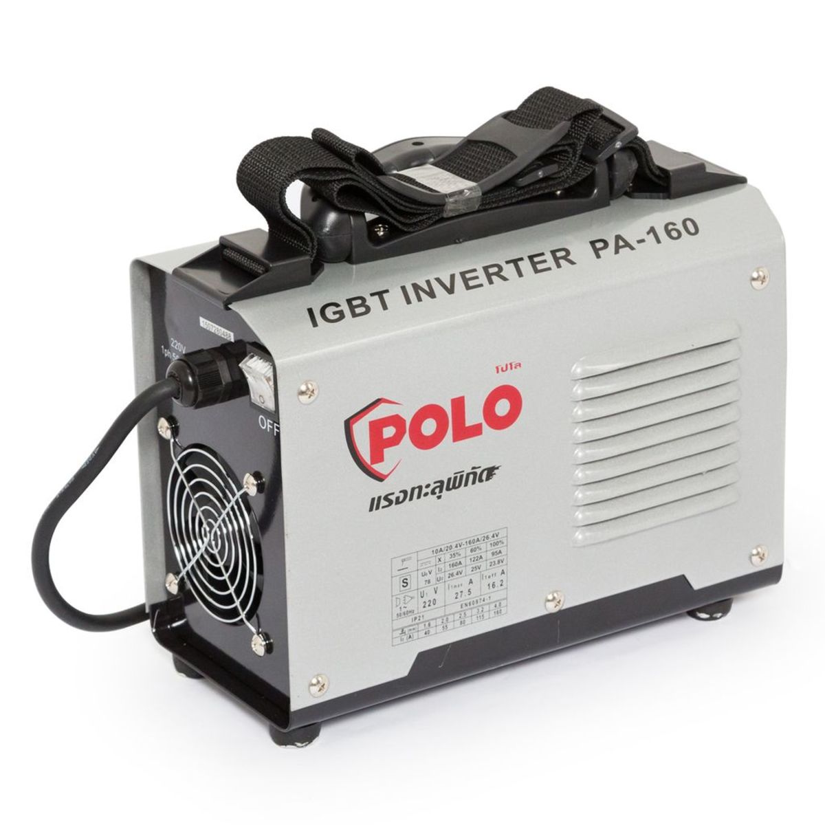 POLO เครื่องเชื่อม ARC MMA Inverter กระแสไฟเชื่อม 10-160 แอมป์ รุ่น PA160 - Image 6