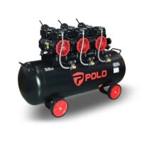 POLO ปั๊มลมออยล์ฟรี 3 หัวปั๊ม รุ่น D7503-100 ถัง 100L แรงลม 8B