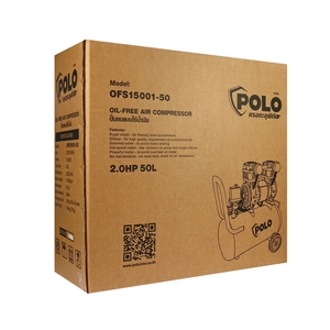 POLO ปั๊มลมออยล์ฟรี รุ่น OFS15001-50 ถัง 50L 2HP แรงลม 8B - Image 5