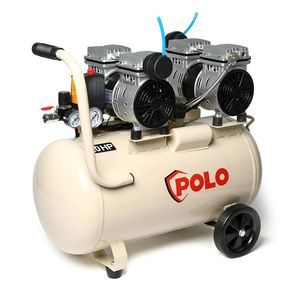 POLO ปั๊มลมออยล์ฟรี 2 หัวปั๊ม รุ่น OFS5502-50 ถัง 50L 1.5HP แรงลม 8B