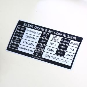POLO ปั๊มลมออยล์ฟรี รุ่น OFS7503-100 ถัง 100L 3HP แรงลม 8B - Image 4