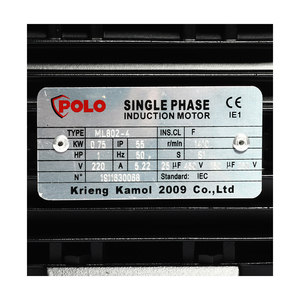 POLO มอเตอร์ (A Series) 1 แรงม้า 220 โวลต์ 4 โพล 1 เฟส 2 สาย รุ่น ML802-4 - Image 4