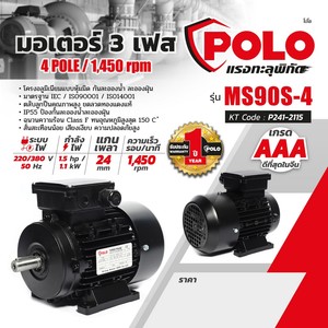 POLO มอเตอร์ รุ่น MS 90S-4 - Image 8