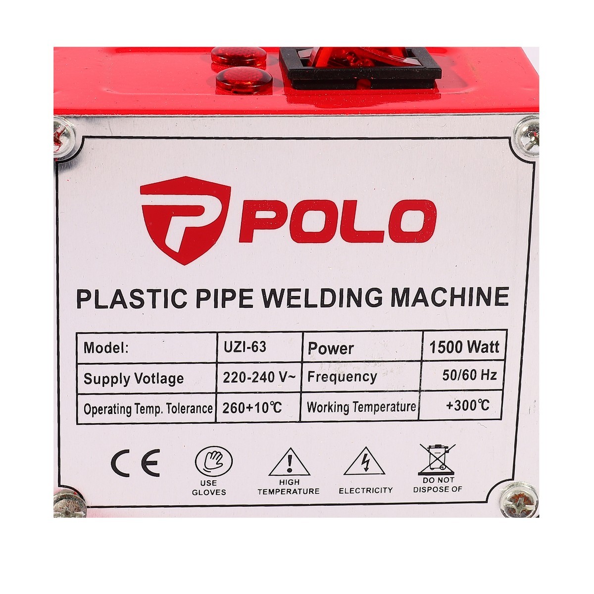 POLO เครื่องเชื่อมท่อ กำลังไฟ 1,500 วัตต์ รุ่น UZI-63 - Image 8