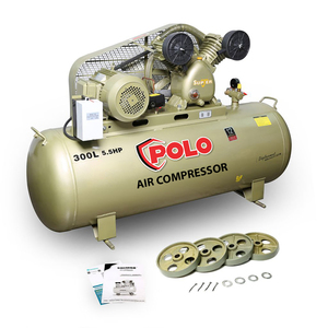 POLO ปั๊มลมสายพาน รุ่น SGJ-2090-300 ถัง 300L 5.5HP แรงลม 8B - Image 6
