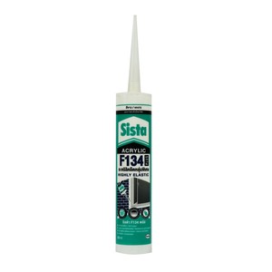 SISTA อะคริลิคยาแนวยืดหยุ่นสูง สีขาว F134 พลัส ขนาด 300 มล.
