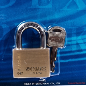 SOLEX กุญแจคล้อง รุ่น R40 PREMIUM คอสั้น - Image 3