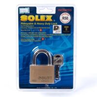 SOLEX กุญแจคล้อง คอสั้น ขนาด 50 มม. รุ่น R50 PREMIUM