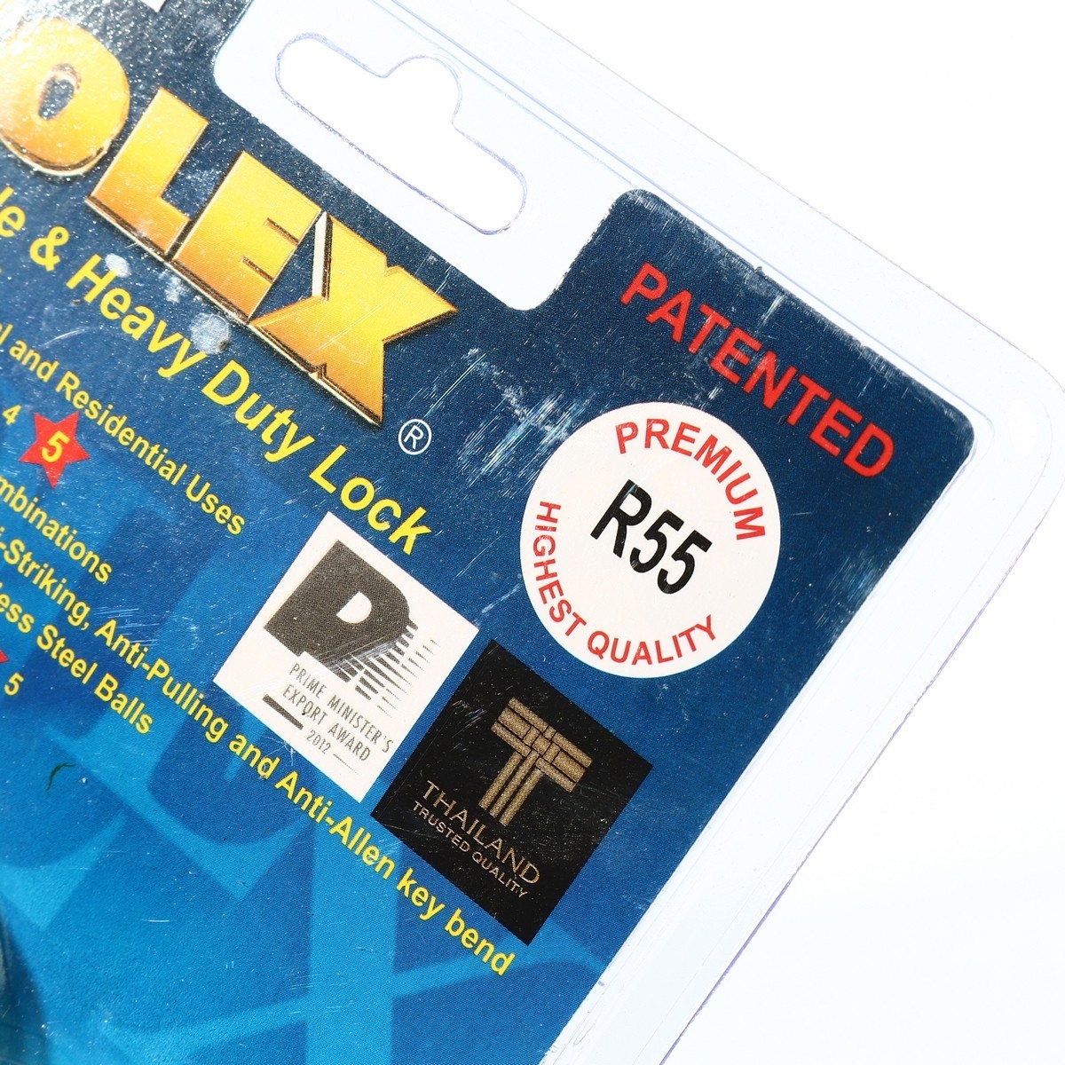 SOLEX กุญแจคล้อง คอสั้น ขนาด 55 มม. รุ่น R55 PREMIUM - Image 4
