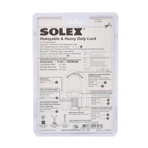 SOLEX กุญแจคล้อง รุ่น R40 L PREMIUM คอยาว - Image 4