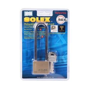 SOLEX กุญแจคล้อง คอยาวพิเศษ ขนาด 40 มม. รุ่น R40 XL PREMIUM
