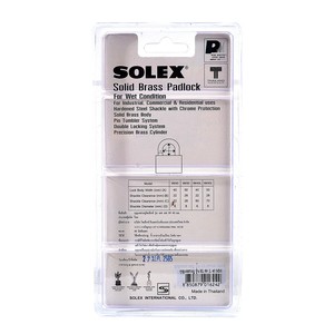 SOLEX กุญแจคล้อง รุ่น SL99 คอยาว L40 MM - Image 4