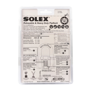SOLEX แม่กุญแจสายยู MACH II 40MM. - Image 4