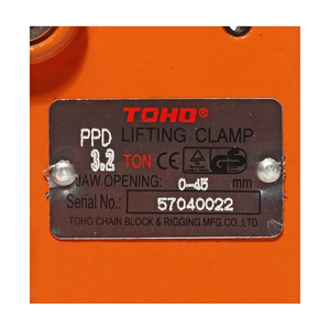 TOHO แคลมป์ยกเหล็กแนวนอน PPD ขนาด 3.2 ตัน - Image 5