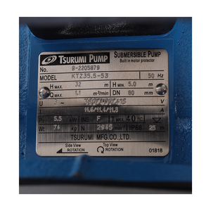 TSURUMI ปั๊มแช่สูบน้ำโคลน 7.5 HP 2 นิ้ว รุ่น KTZ-35.5(55H) - Image 2