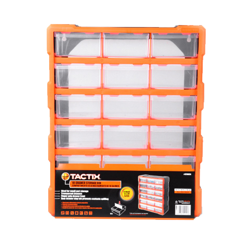 TACTIX กล่องเครื่องมือใหญ่ 18ช่อง 320634 TACTIX