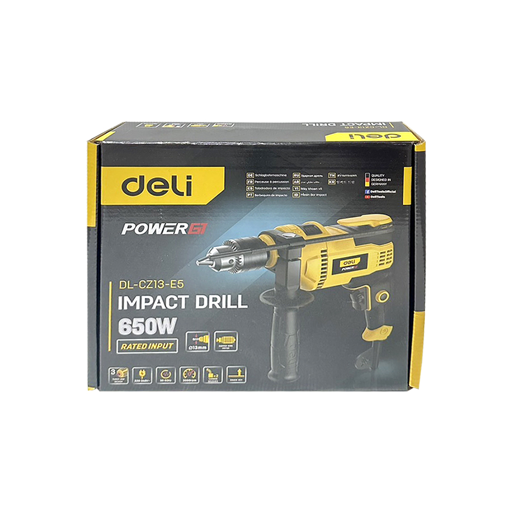 DELI PT สว่านกระแทก13mm 650W EDL-CZ13-E5 DELI - Image 3