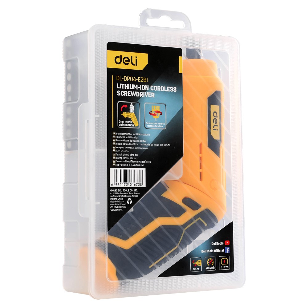 DELI PT ไขควงไร้สาย 3.6V EDL-DP04-E2B1 DELI - Image 3