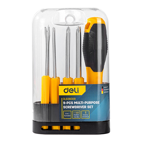 DELI HT ชุดไขควง 9ชิ้น Cr-v EDL636009 DELI - Image 2